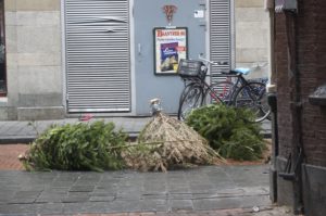 Kerstbomen in de rosse buurt